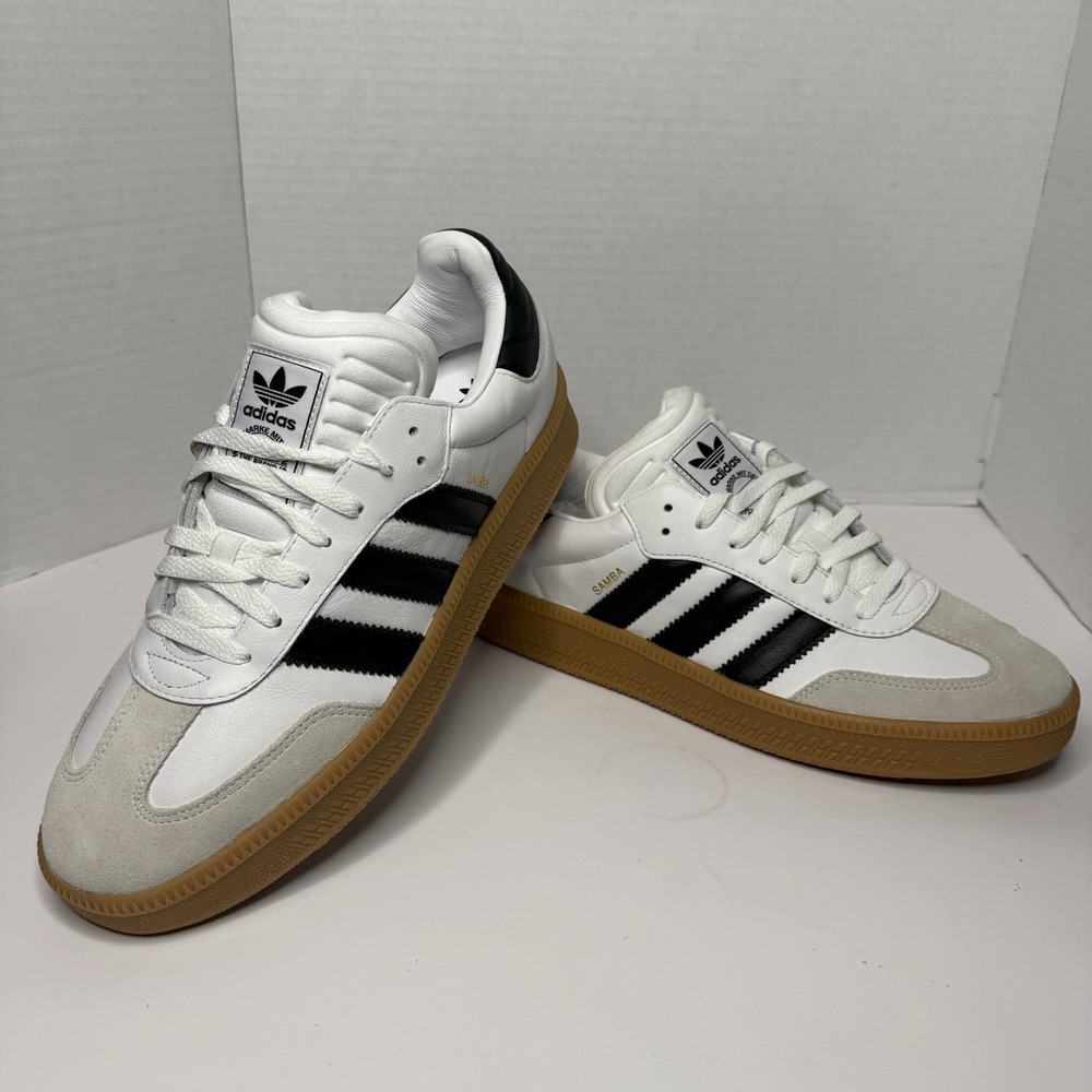 Adidas Samba XLG IE1377 White Black Gum Leather Sneakers Men’s Size 12 New